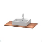 Столешница Duravit XSquare 1000х550х20 1 вырез, массив дерева, американский орех XS061E07777