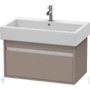 Тумба под умывальник Duravit Ketho 750х410х440 подвесная, 1 ящик, базальт мат. KT668704343