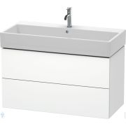 Тумба под раковину Duravit L-Cube 984х544х459 подвесная, 2 ящика, белый матовый LC627801818