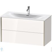 Тумба подвесная Duravit XViu 1010х557х480 2 ящика, белый глянец/шампань XV41350B122