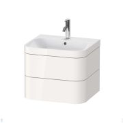 Тумба с раковиной Duravit Happy D.2 Plus 575х468х490 2 ящика, белый глянец HP4635O2222