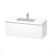 Тумба с умывальником Duravit L-Cube 1200х500х480 1 ящик, 1 отв. под смес., белый матовый LC6919O1818