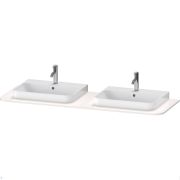 Столешница Duravit Happy D.2 Plus 1600х550х16 2 выреза, белый глянец HP032HB2222