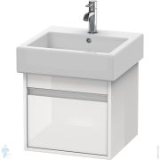 Тумба под умывальник Duravit Ketho 450х410х440 подвесная, 1 ящик, белый глянец KT668502222