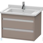Тумба под умывальник Duravit Ketho 650х480х455 подвесная, 2 ящика, базальт мат. KT664304343