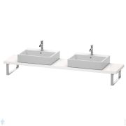 Столешница Duravit DuraStyle 800х480х30 2 выреза, белый глянец DS105C02222