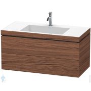 Тумба с умывальником Duravit L-Cube 1000х500х480 2 ящика, 1отв. под смес., орех темный LC6928O2121