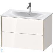 Тумба подвесная Duravit XViu 810х557х480 2 ящика, белый глянец/шампань XV41340B122