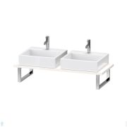Столешница Duravit L-Cube 800х550х30 2 выреза, белый глянец LC107C02222