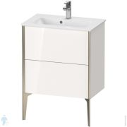 Тумба напольная Duravit XViu 610х594х390 2 ящика, белый глянец/шампань XV44880B122