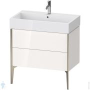Тумба напольная Duravit XViu 784х493х454 2 ящикa, белый глянец/шампань XV45360B122