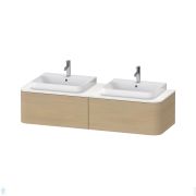 Тумба под раковину Duravit Happy D.2 Plus 1600х408х550 2 ящика, дуб средиземноморский HP4936B7171