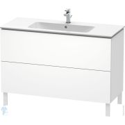 Тумба под раковину Duravit L-Cube 1220х704х481 напольная, 2 ящика, белый матовый LC662801818