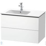 Тумба под раковину Duravit L-Cube 820х550х481 подвесная, 2 ящика, белый матовый LC629101818