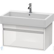 Тумба под умывальник Duravit Ketho 750х410х440 подвесная, 1 ящик, белый глянец KT668702222