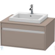 Тумба под умывальник Duravit Ketho 800х426х550 подвесная, 1 ящик, базальт мат. KT679404343