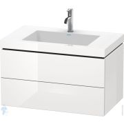Тумба с умывальником Duravit L-Cube 800х500х480 2 ящика, 1 отв. под смес., белый глянец LC6927O2222