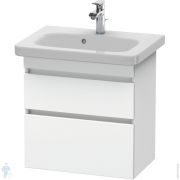 Тумба под раковину Duravit DuraStyle (580х610х368) подвесная, 2 ящика, белый матовый DS647901818