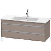 Тумба под умывальник Duravit Ketho 1200х480х475 подвесная, 2 ящика, базальт мат. KT643104343