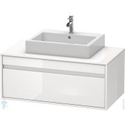 Тумба под умывальник Duravit Ketho 1000х426х550 подвесная, 1 ящик, белый глянец KT669502222