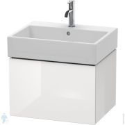 Тумба под раковину Duravit L-Cube 584х394х459 подвесная, 1 ящик, белый глянец LC617502222