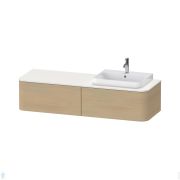 Тумба под раковину справа Duravit Happy D.2 Plus 1600х354х550 2 ящика, дуб средиземн. HP4944R7171