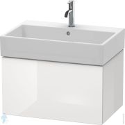Тумба под раковину Duravit L-Cube 684х394х459 подвесная, 1 ящик, белый глянец LC617602222