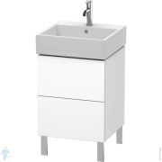 Тумба под раковину Duravit L-Cube 484х582х459 напольная, 2 ящика, белый матовый LC677401818