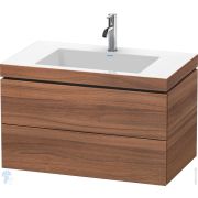 Тумба с умывальником Duravit L-Cube 800х500х480 2 ящика, 1 отв. под смес., орех натуральный LC6927O7979