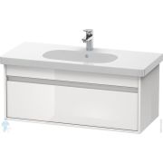 Тумба под умывальник Duravit Ketho 1000х410х455 подвесная, 1 ящик, белый глянец KT666802222