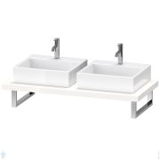 Столешница Duravit DuraStyle 800х550х45 2 выреза, белый глянец DS103C02222