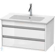Тумба под умывальник Duravit Ketho 800х480х475 подвесная, 2 ящика, белый глянец KT642902222
