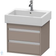 Тумба под умывальник Duravit Ketho 550х480х440 подвесная, 2 ящика, базальт мат. KT663604343