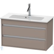 Тумба под умывальник Duravit Ketho 800х480х385 подвесная, 2 ящика, базальт мат. KT645304343