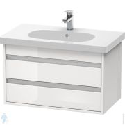 Тумба под умывальник Duravit Ketho 800х480х455 подвесная, 2 ящика, белый глянец KT664702222