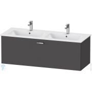 Тумба под раковину Duravit XBase 1275x475х440 подвесная, 1 ящик, графит матовый XB603404949