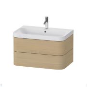Тумба с раковиной Duravit Happy D.2 Plus 775х468х490 2 ящика, дуб средиземн. HP4347O7171