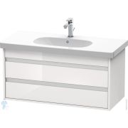 Тумба под умывальник Duravit Ketho 1000х480х455 подвесная, 2 ящика, белый глянец KT664802222