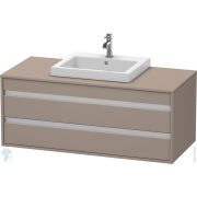 Тумба под умывальник Duravit Ketho 1200х496х550 подвесная, 2 ящика, базальт мат. KT675604343