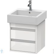 Тумба под умывальник Duravit Ketho 450х480х440 подвесная, 2 ящика, белый глянец KT663502222