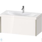 Тумба с умывальником Duravit XViu 1000х480х503 1 ящик, белый глянец/шампань XV4611OB122C