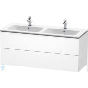 Тумба под раковину Duravit L-Cube 1290х550х481 подвесная, 2 ящика, белый матовый LC625801818
