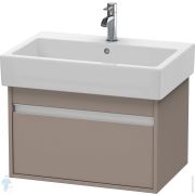 Тумба под умывальник Duravit Ketho 650х410х440 подвесная, 1 ящик, базальт мат. KT668404343
