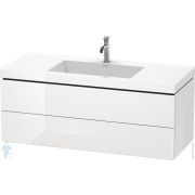 Тумба с умывальником Duravit L-Cube 1200х500х480 2 ящика, 1 отв. под смес., белый глянец LC6929O2222