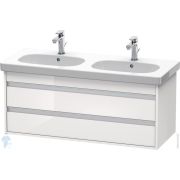 Тумба под умывальник Duravit Ketho 1150х480х455 подвесная, 2 ящика, белый глянец KT664902222
