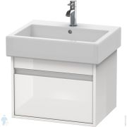 Тумба под умывальник Duravit Ketho 550х410х440 подвесная, 1 ящик, белый глянец KT668602222