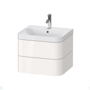 Тумба с раковиной Duravit Happy D.2 Plus 575х468х490 2 ящика, белый глянец HP4345O2222