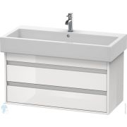 Тумба под умывальник Duravit Ketho 950х480х440 подвесная, 2 ящика, белый глянец KT663802222