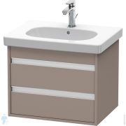 Тумба под умывальник Duravit Ketho 600х480х455 подвесная, 2 ящика, базальт мат. KT665004343