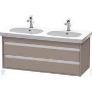 Тумба под умывальник Duravit Ketho 1150х480х455 подвесная, 2 ящика, базальт мат. KT664904343